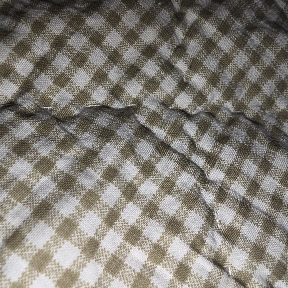 Patchwork Cotton Quilt - Blue, Red, Green Plaid - Picture 6 of 7